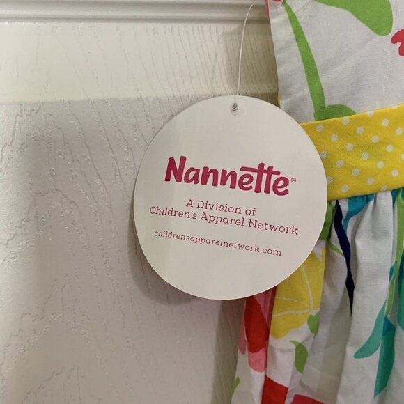 Nanette Girls Size 4 Floral Pleated Sundress Colorful Dress NWT - Picture 6 of 12